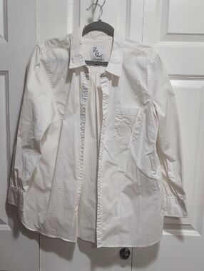 Tribal White Women's Casual Button-Down Shirt